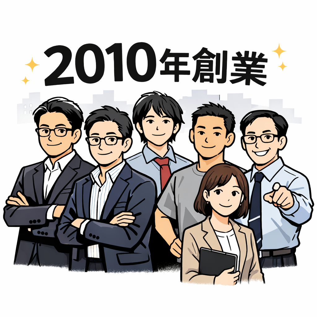 2010年創業の実績