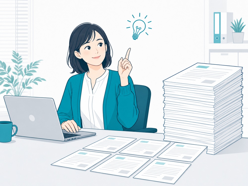 CASE 1 | 定型の書類作成が多い会社員のイメージ