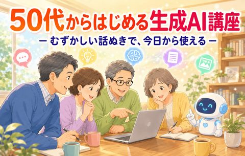 50代からはじめる生成AI講座