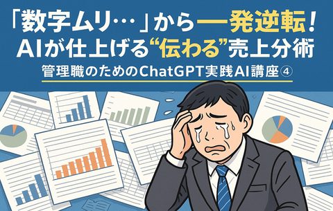 AIが仕上げる"伝わる"売上分析術