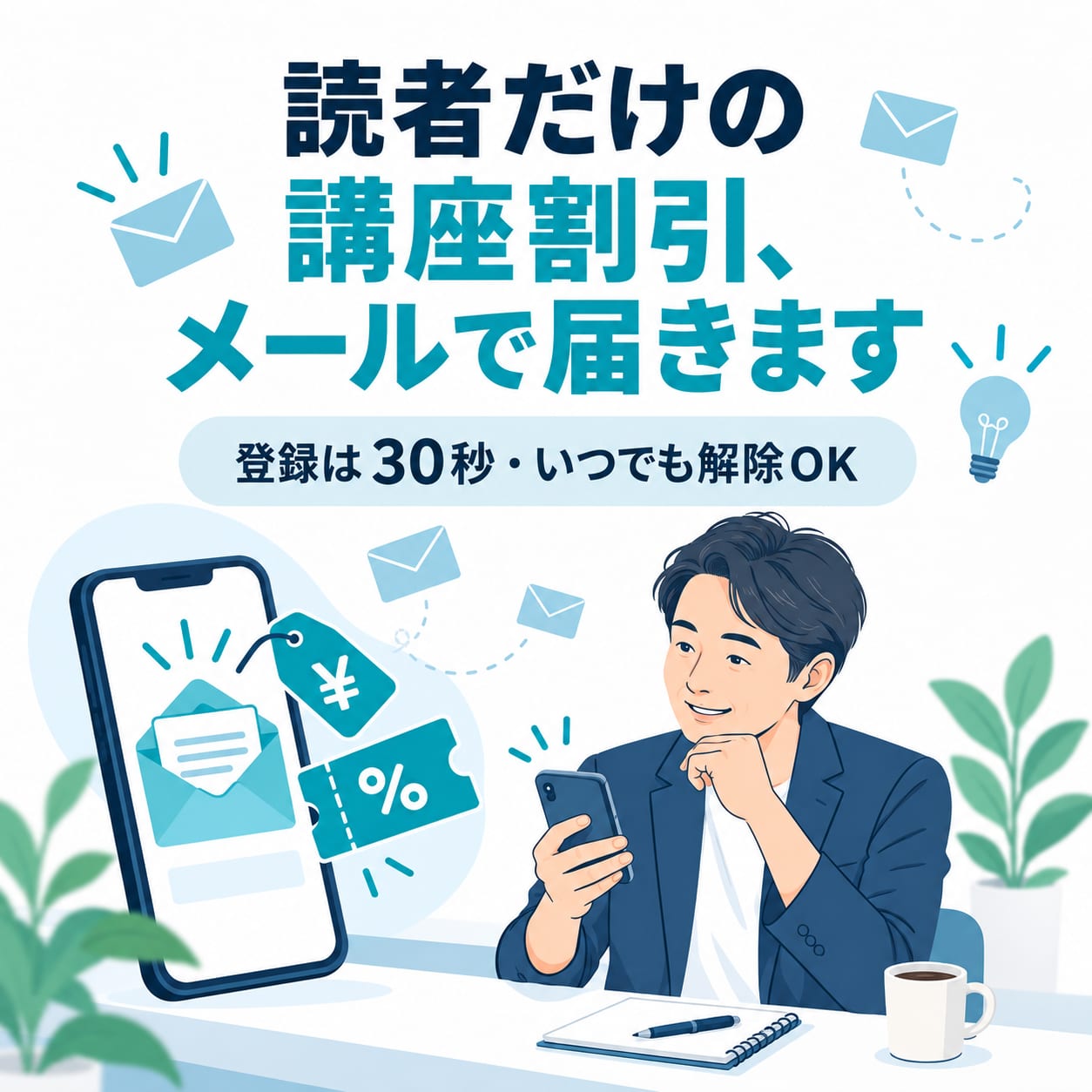和からのメルマガ登録