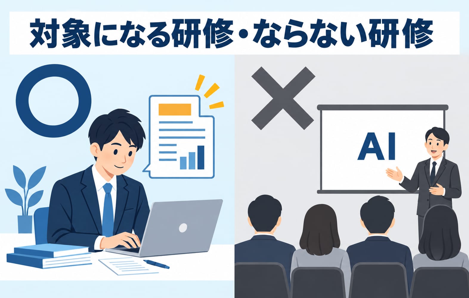 対象になる研修・ならない研修の判定例