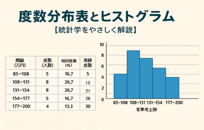 度数分布表とヒストグラム-【統計学をやさしく解説】 | 数学・統計教室の和から株式会社