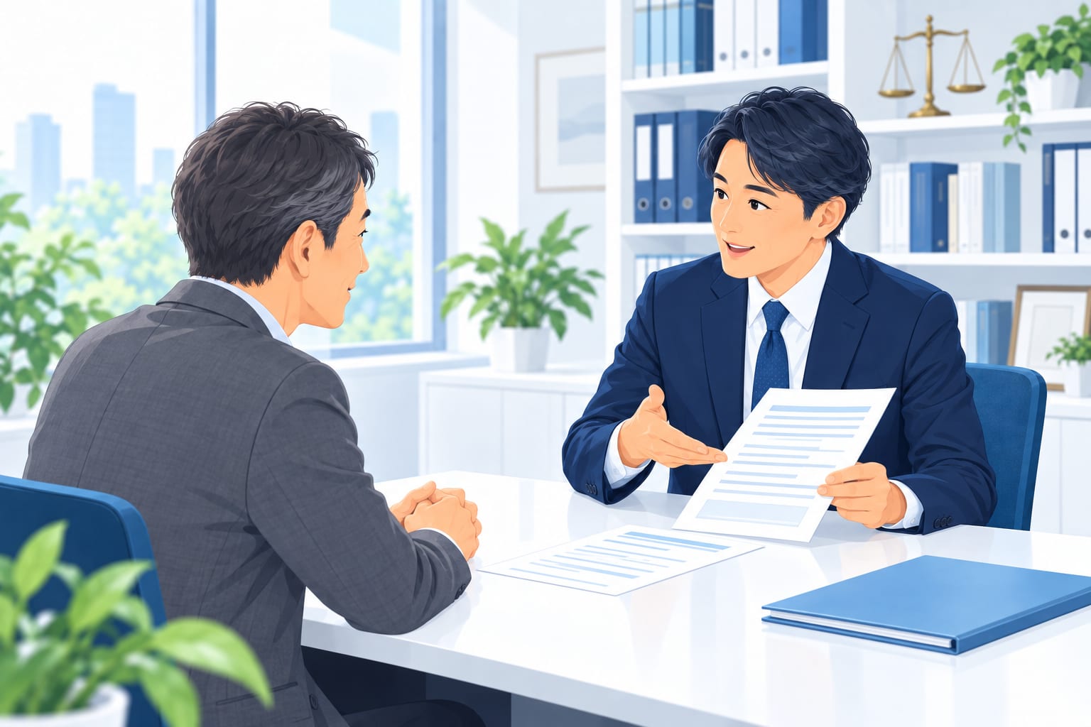 社会保険労務士に助成金の手続きを相談するイメージ