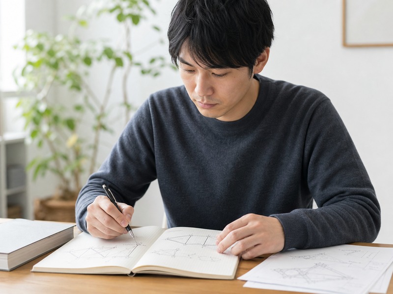 CASE 3 | 構造だけ基準点割れの再受験者のイメージ