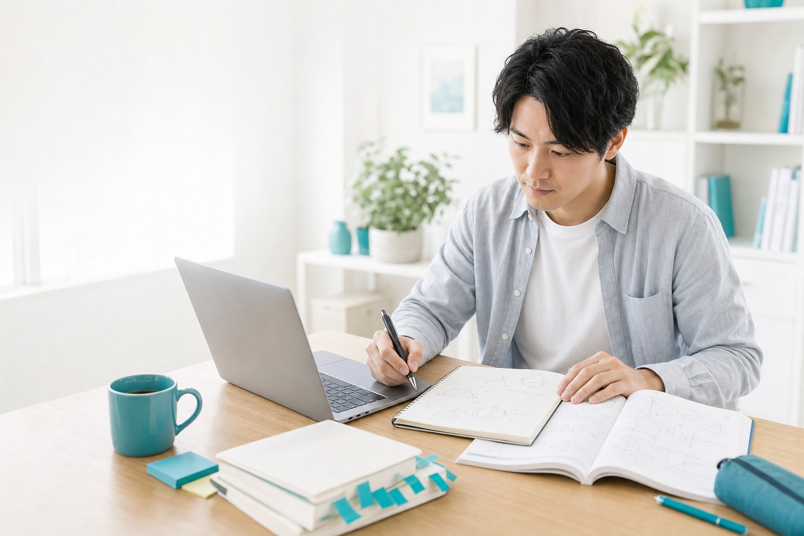 働きながら公務員試験の数的処理に取り組む社会人