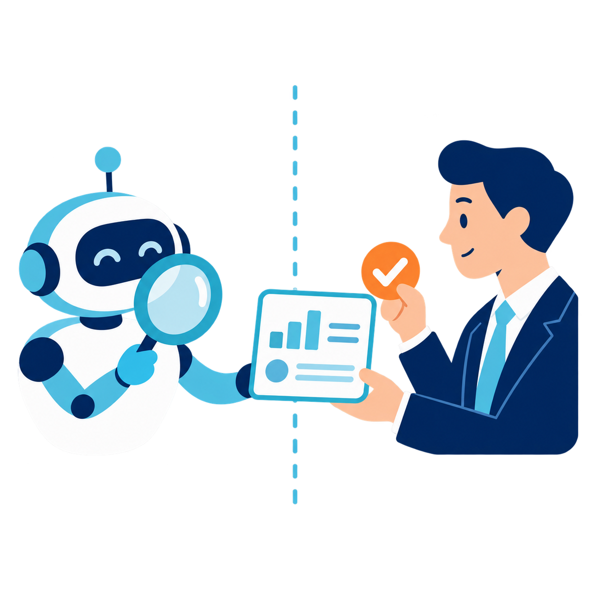 AIが検知し人が判断する設計のイメージ