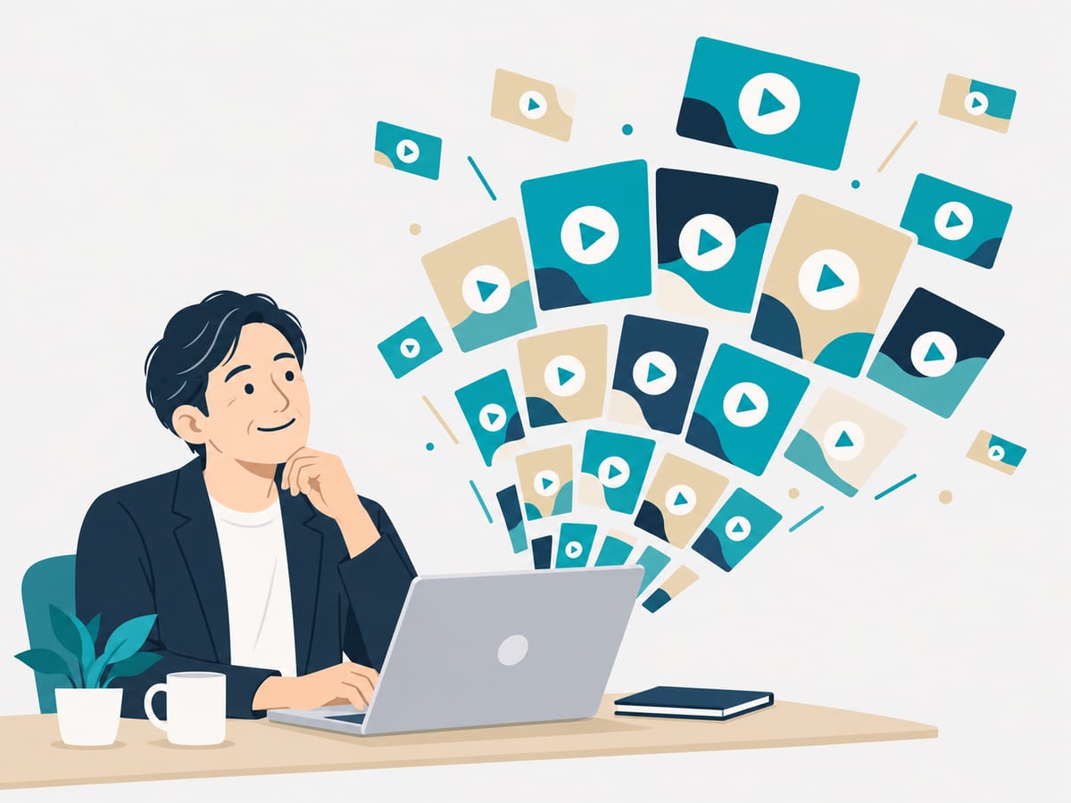 生成AI教室の講座がすべて見放題になるイメージ